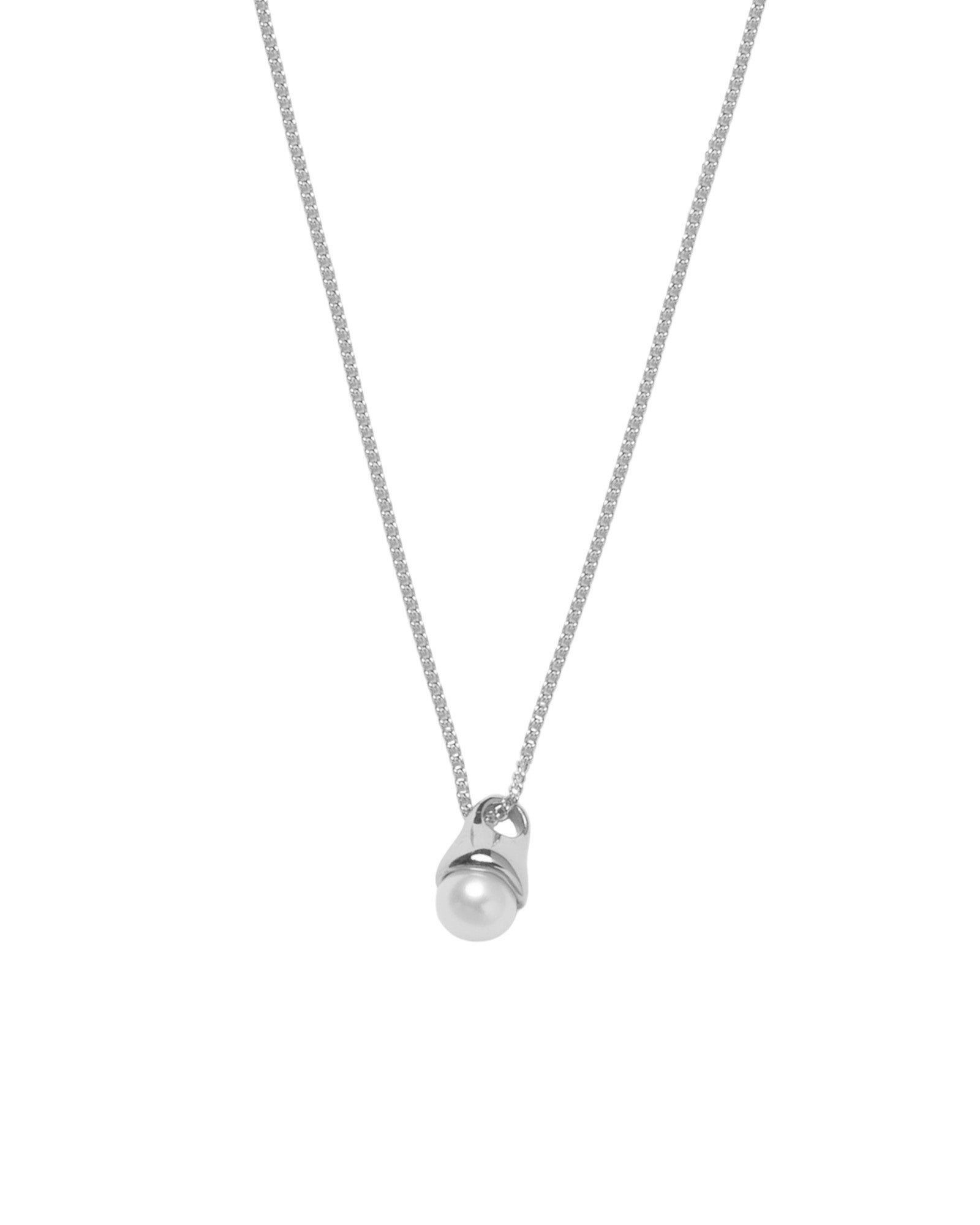 Norah Necklace Sterling Silver, Freshwater Pearl