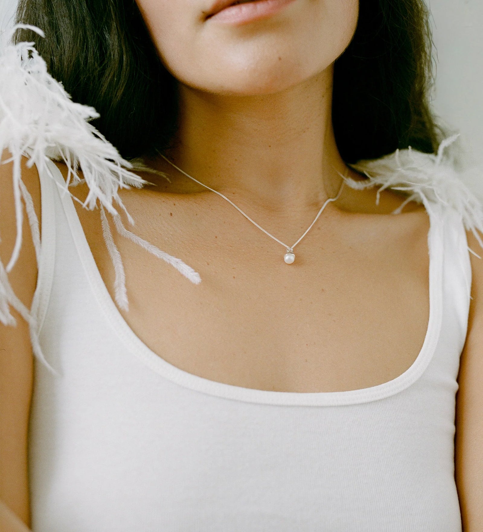 Norah Necklace 14k Gold Plated, 14k Gold Vermeil, Freshwater Pearl