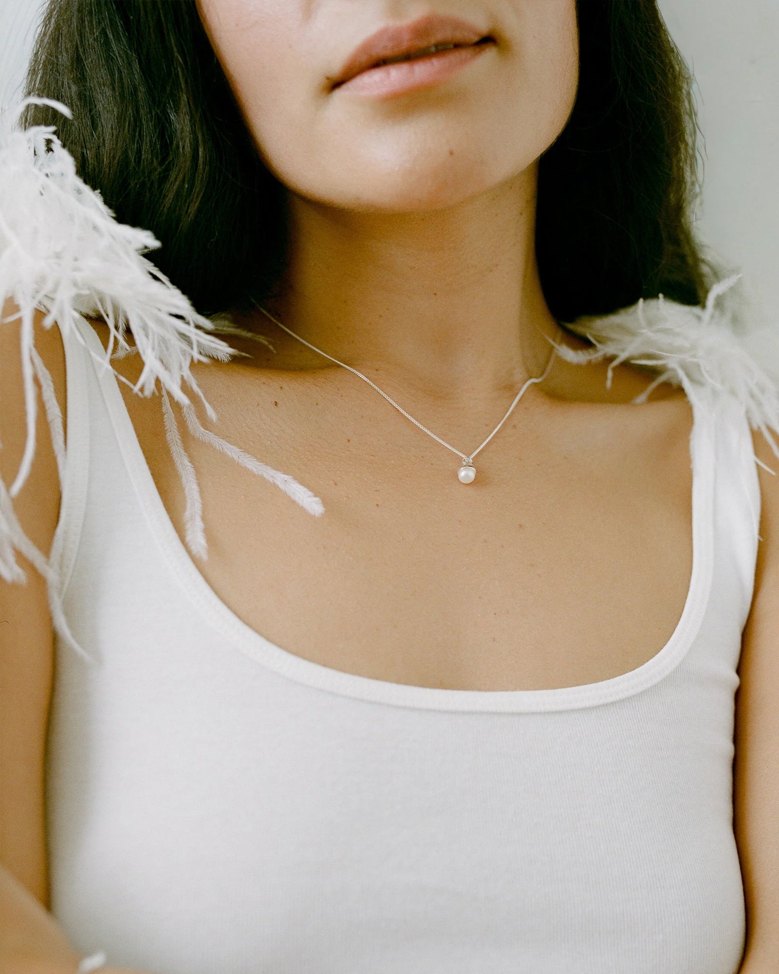 Norah Necklace 14k Gold Plated, 14k Gold Vermeil, Freshwater Pearl