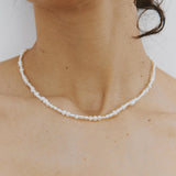 Amalie Necklace Sterling Silver, Freshwater Pearl