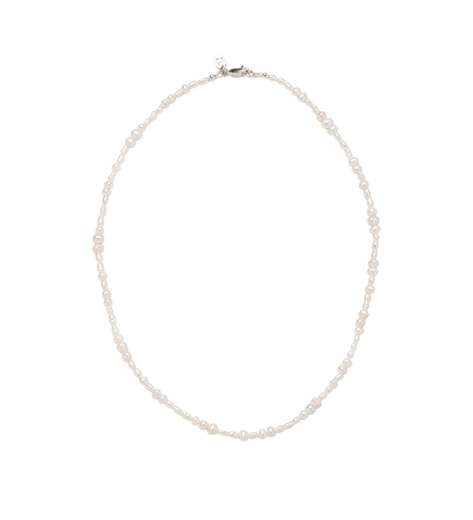 Amalie Necklace Sterling Silver, Freshwater Pearl