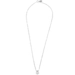 Cora Necklace Sterling Silver, White Topaz
