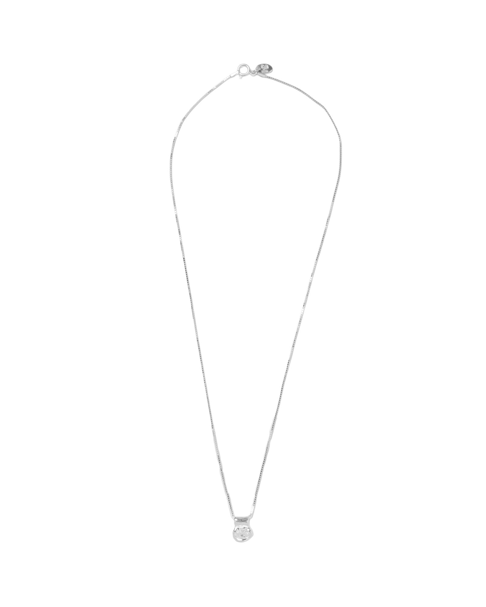 Cora Necklace Sterling Silver, White Topaz