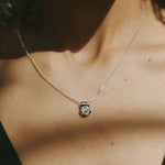 Cora Necklace Sterling Silver, White Topaz