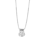 Cora Necklace Sterling Silver, White Topaz