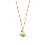 Swan Charm Necklace 14k Gold Plated, 14k Gold Vermeil