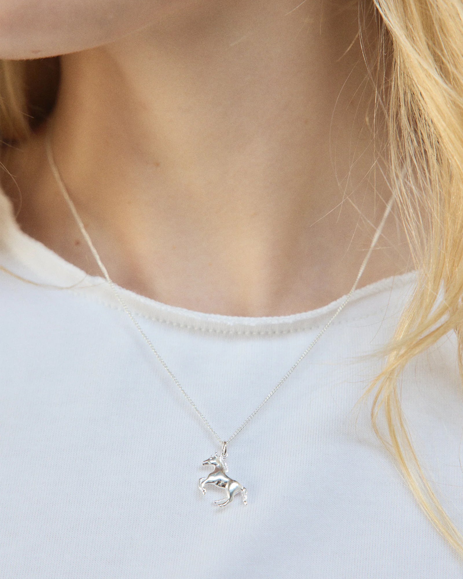 Wolf Circus-Horse Charm Necklace-Necklaces-Blue Ruby Jewellery-Vancouver Canada