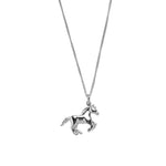 Wolf Circus-Horse Charm Necklace-Necklaces-Sterling Silver-Blue Ruby Jewellery-Vancouver Canada