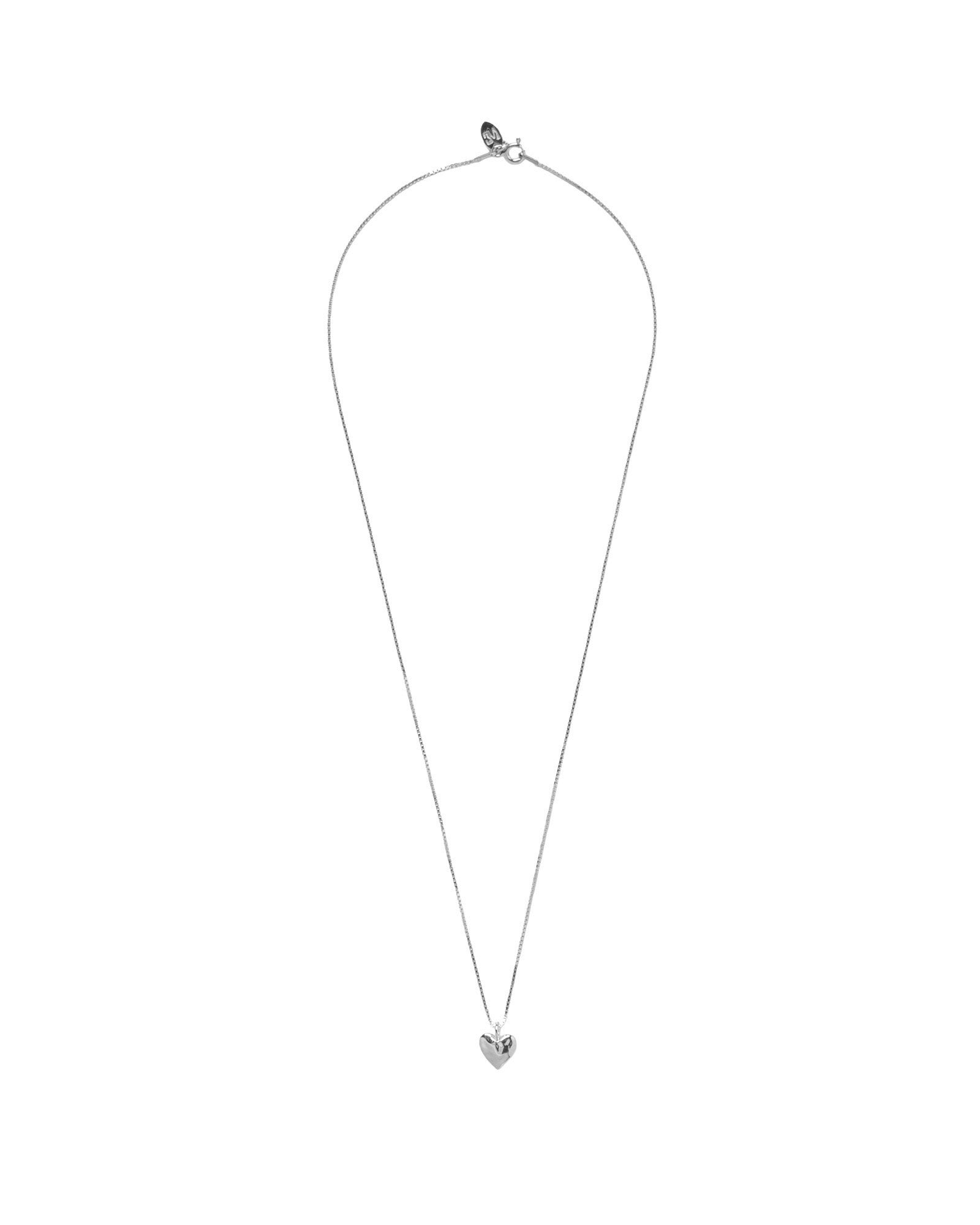 Heart Charm Necklace Sterling Siver