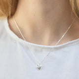 Heart Charm Necklace Sterling Siver