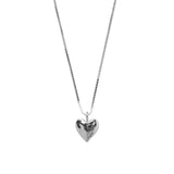 Heart Charm Necklace Sterling Siver