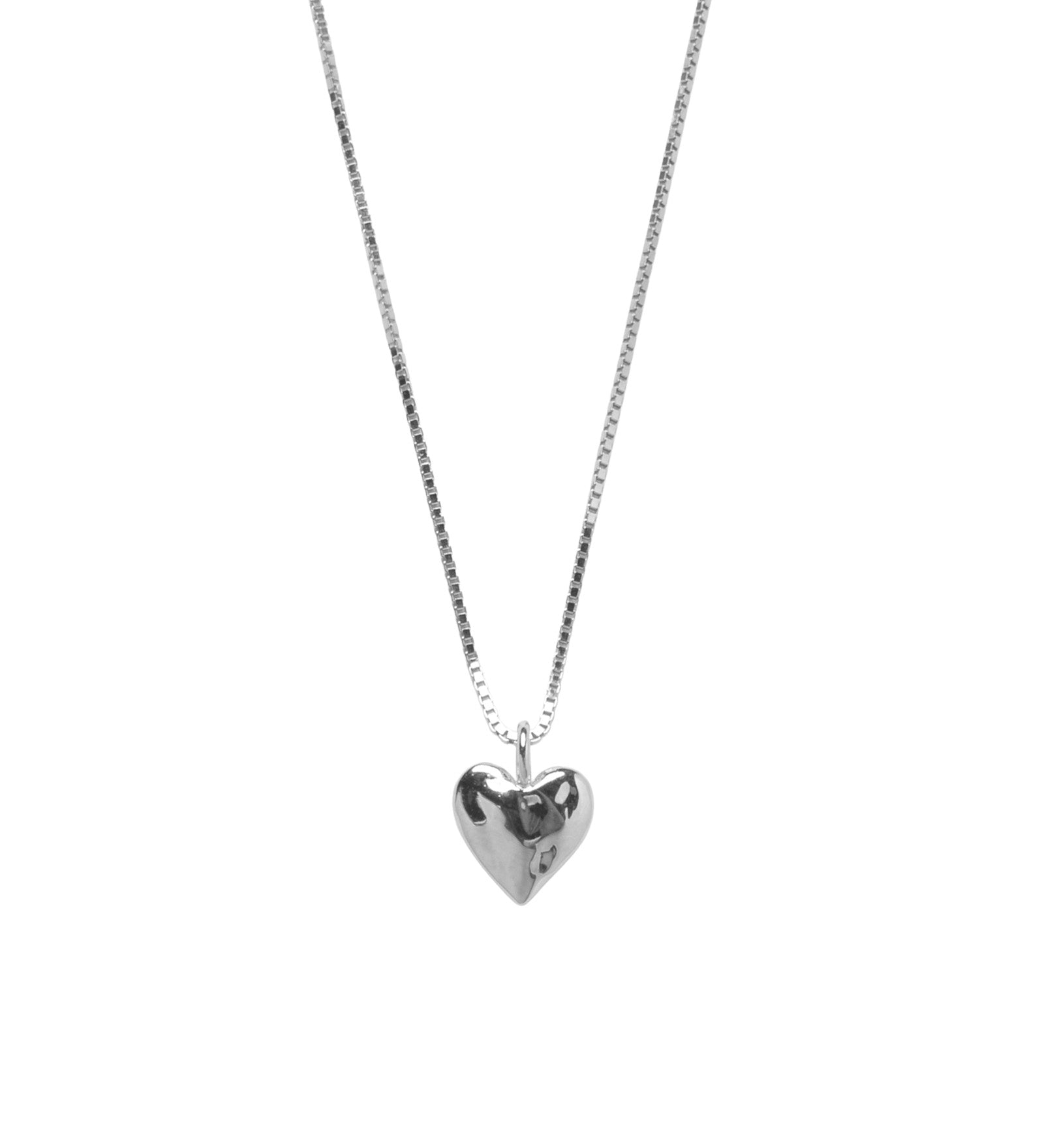 Heart Charm Necklace Sterling Siver