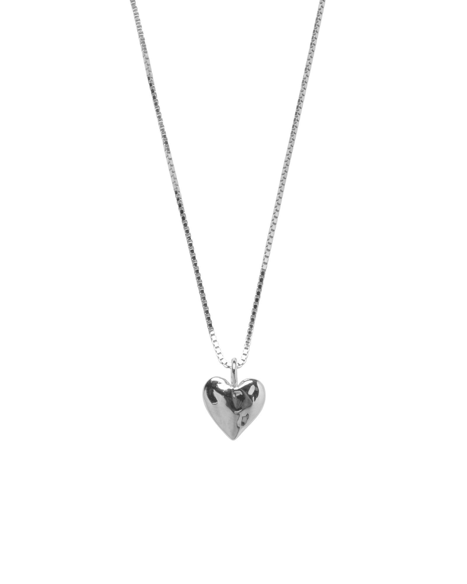 Heart Charm Necklace Sterling Siver