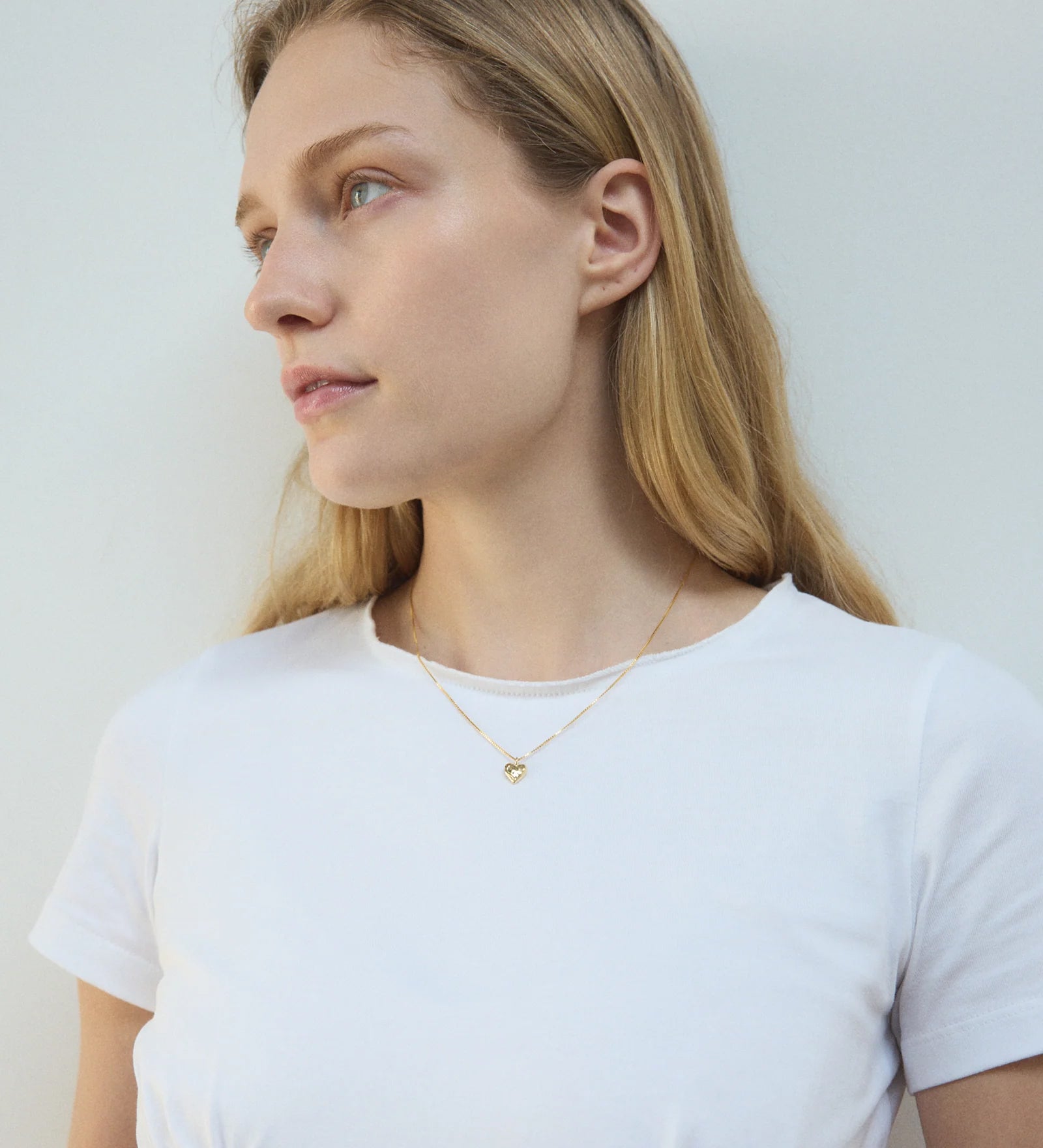 Heart Charm Necklace 14k Gold Plated, 14k Gold Vermeil
