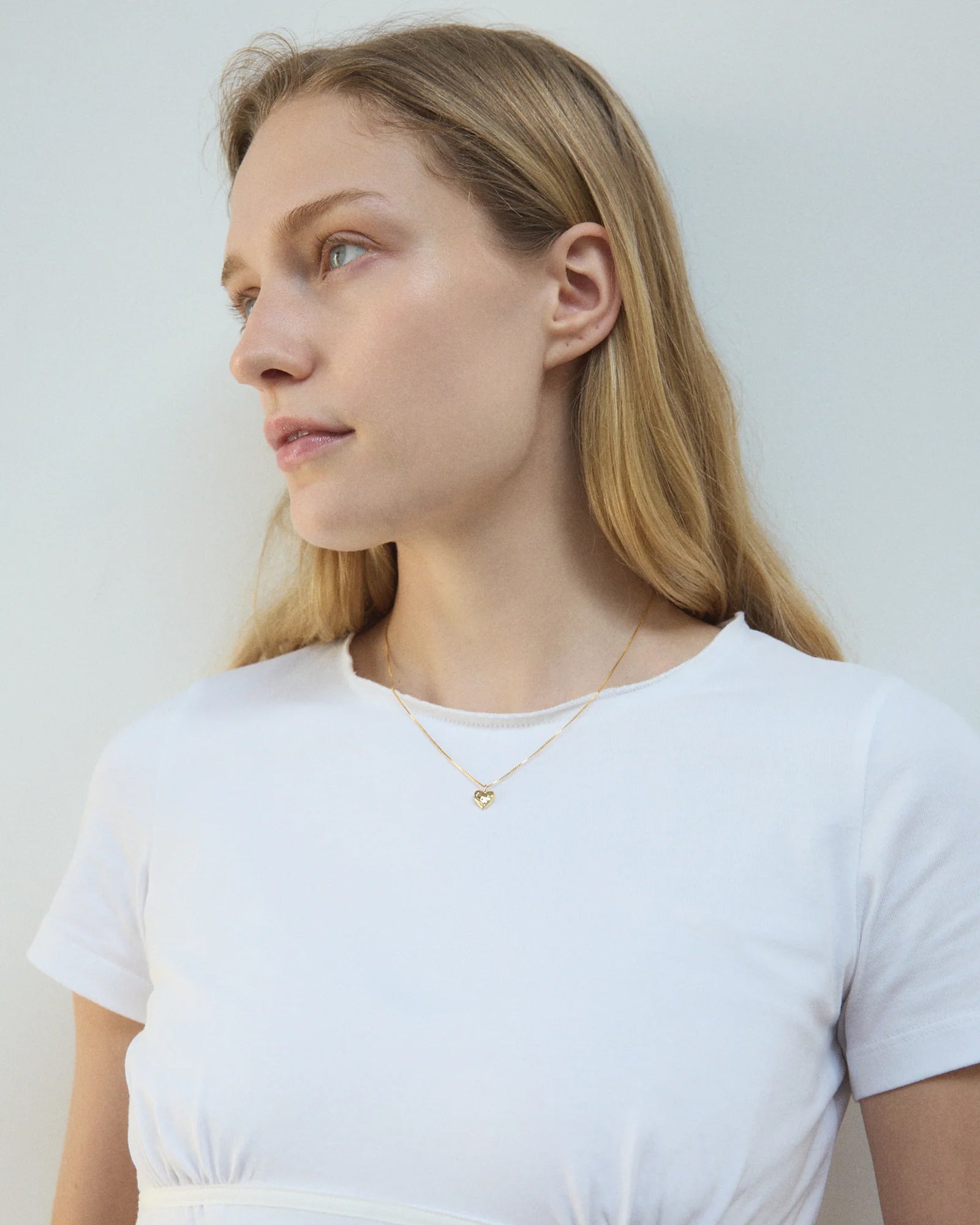 Heart Charm Necklace 14k Gold Plated, 14k Gold Vermeil
