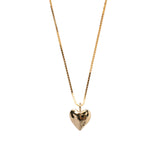 Heart Charm Necklace 14k Gold Plated, 14k Gold Vermeil