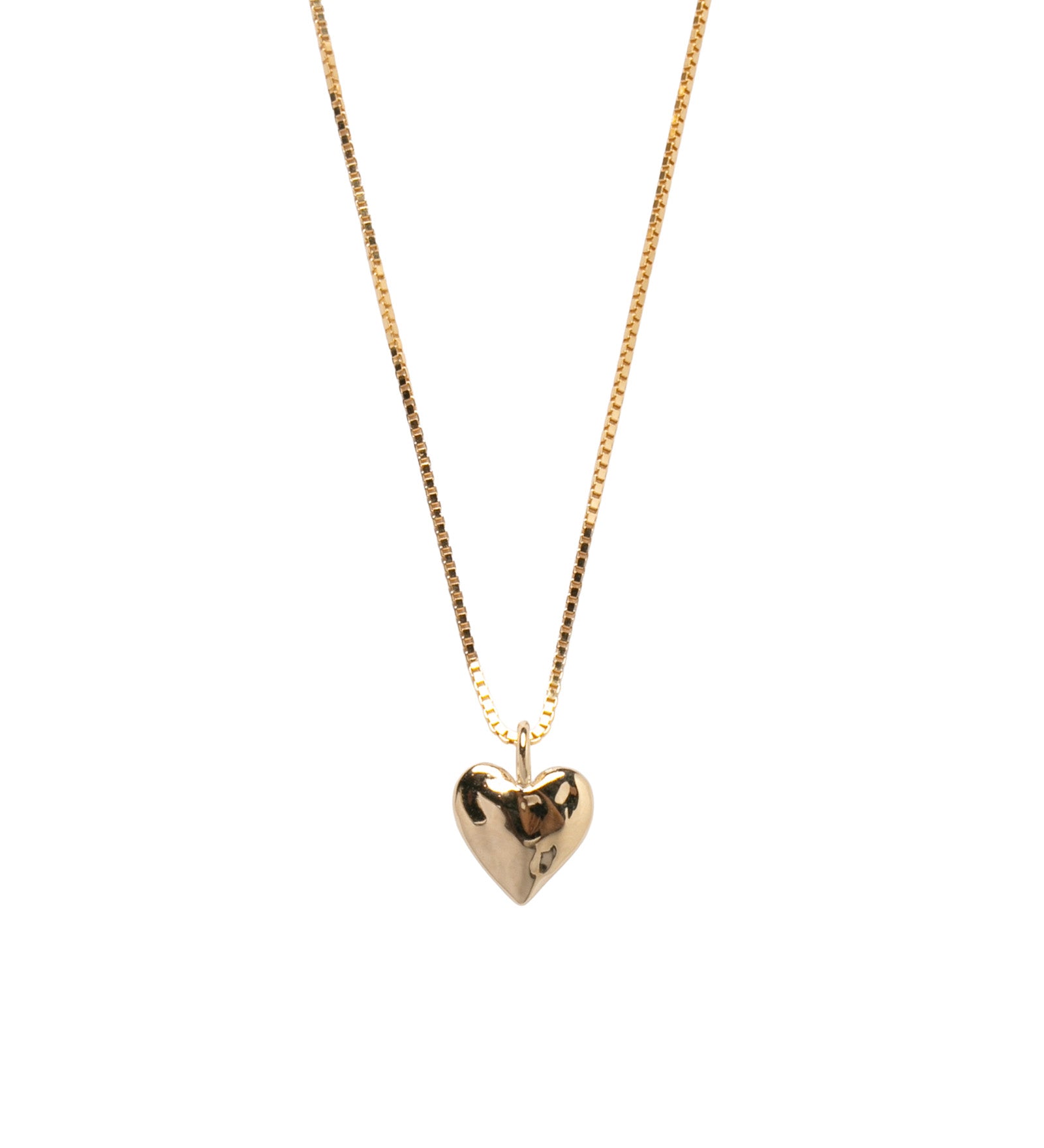 Heart Charm Necklace 14k Gold Plated, 14k Gold Vermeil
