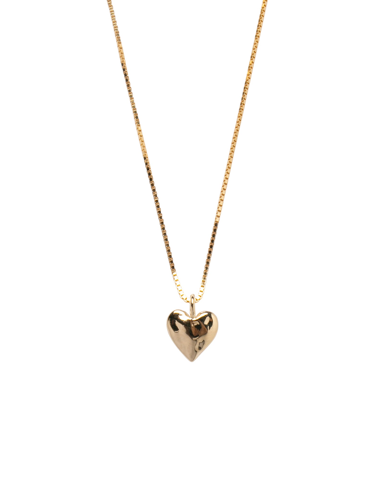 Heart Charm Necklace 14k Gold Plated, 14k Gold Vermeil