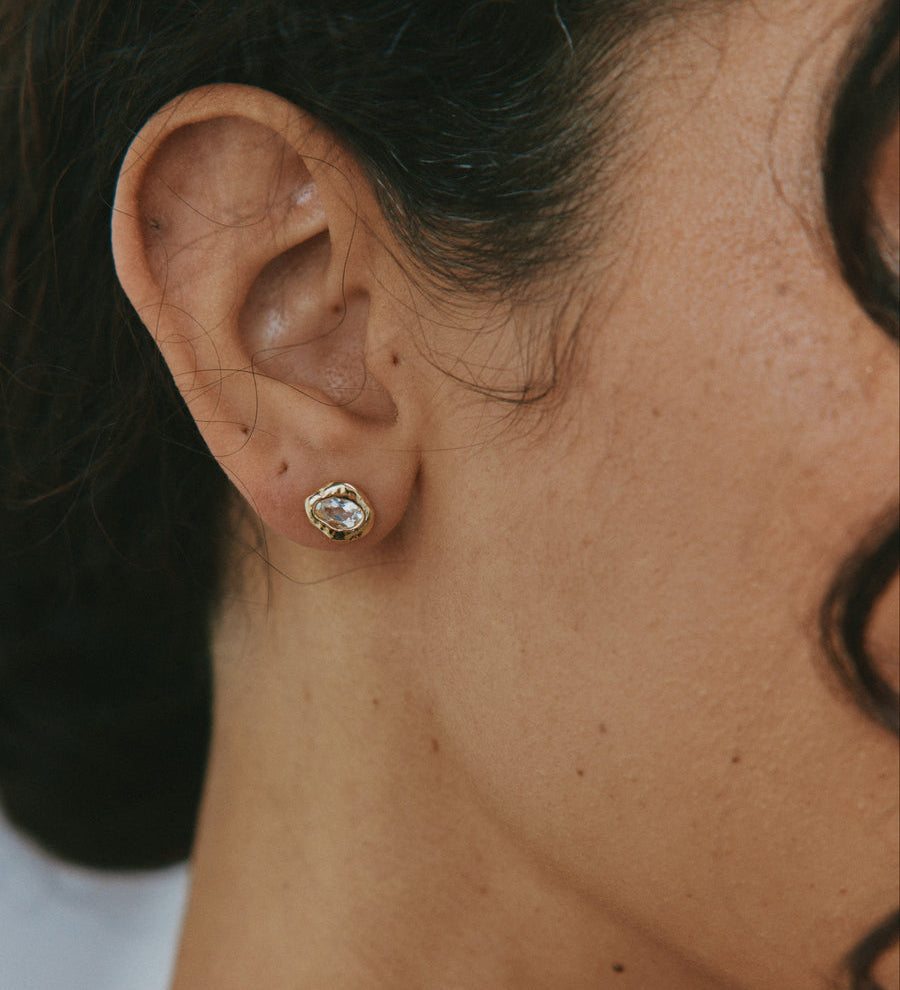 Wolf Circus-Cora Studs-Earrings-Blue Ruby Jewellery-Vancouver Canada