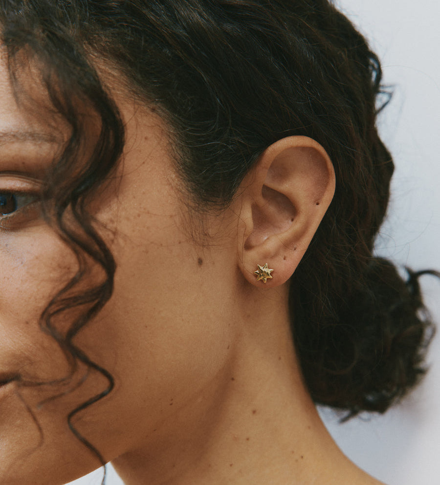 Wolf Circus-Sun Studs-Earrings-Blue Ruby Jewellery-Vancouver Canada