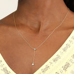 Quiet Icon-Petite Y Necklace-Necklaces-Blue Ruby Jewellery-Vancouver Canada