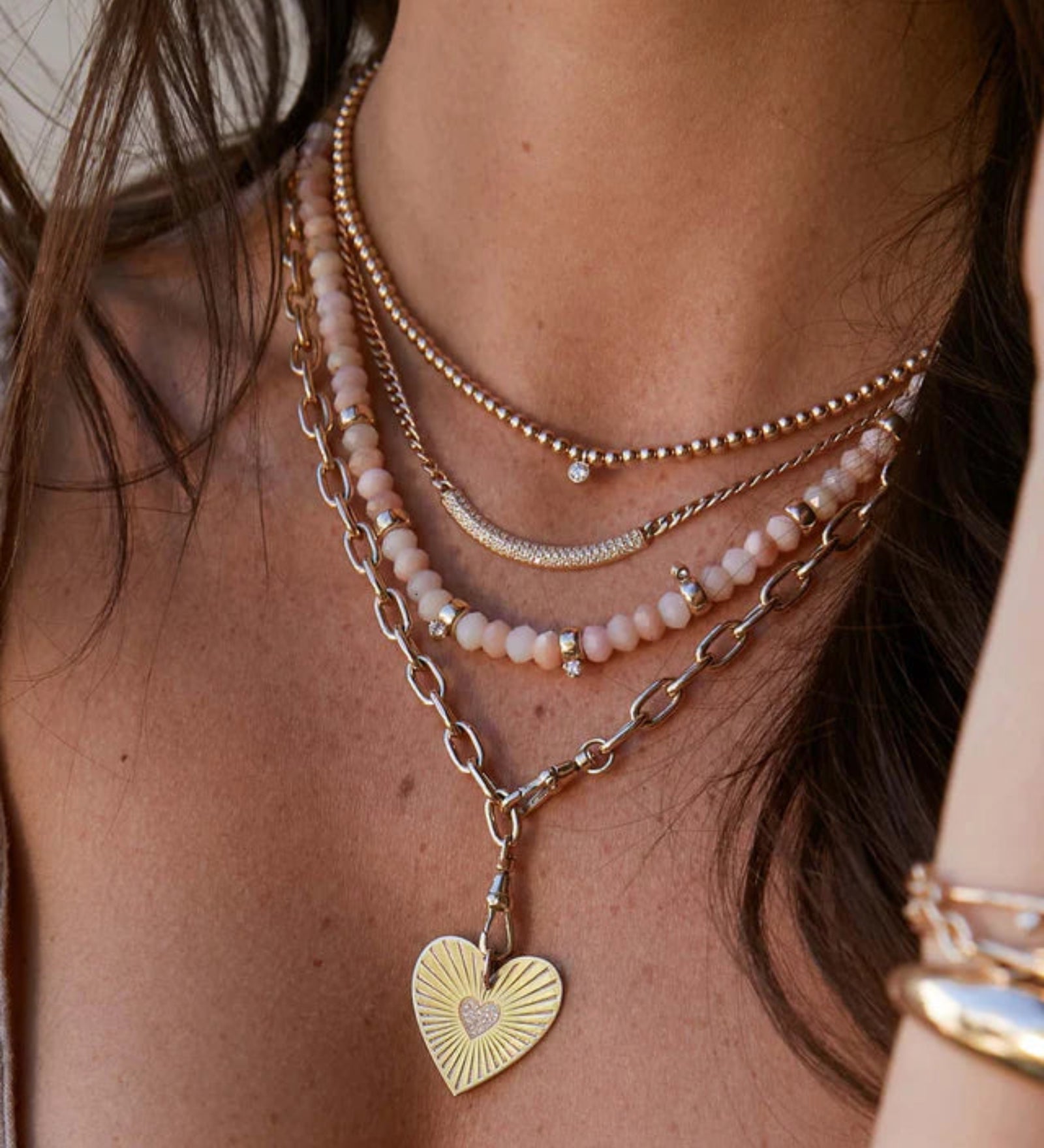 Zoe Chicco-Square Oval Chain Necklace | XL-Necklaces-Blue Ruby Jewellery-Vancouver Canada