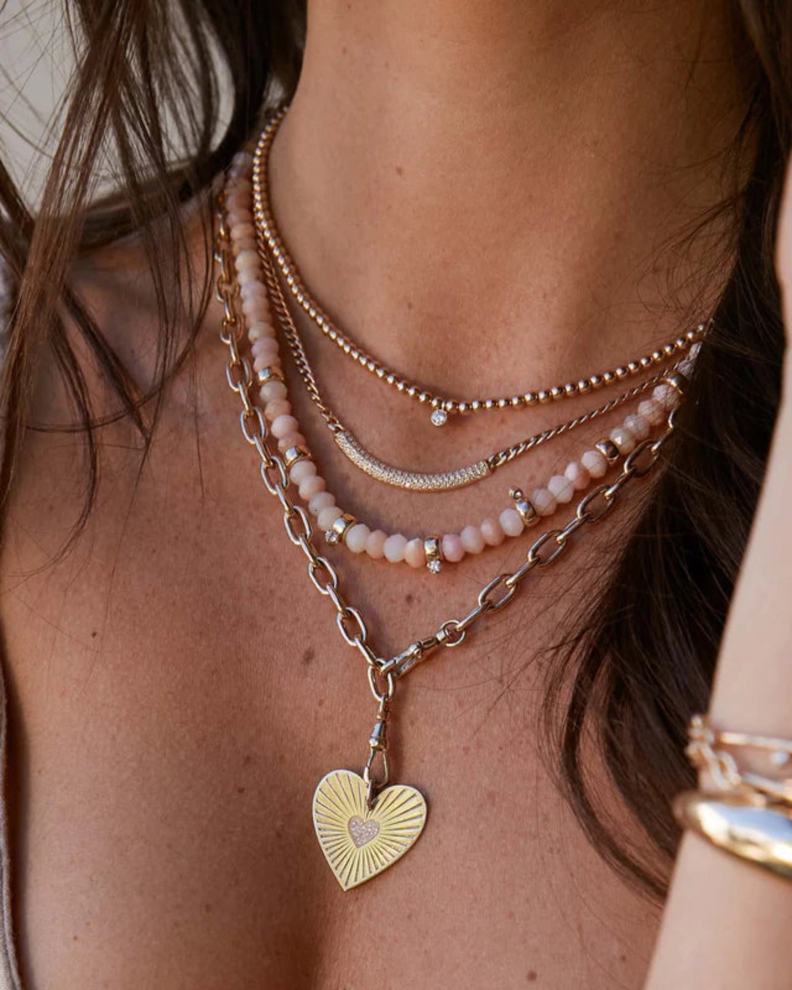 Zoe Chicco-Square Oval Chain Necklace | XL-Necklaces-Blue Ruby Jewellery-Vancouver Canada