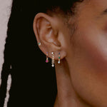 Zoe Chicco-Emerald + Diamond Baguette Studs-Earrings-Blue Ruby Jewellery-Vancouver Canada