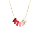 Adina Reyter-Amalfi Necklace-Necklaces-14k Yellow Gold, Diamond-Blue Ruby Jewellery-Vancouver Canada