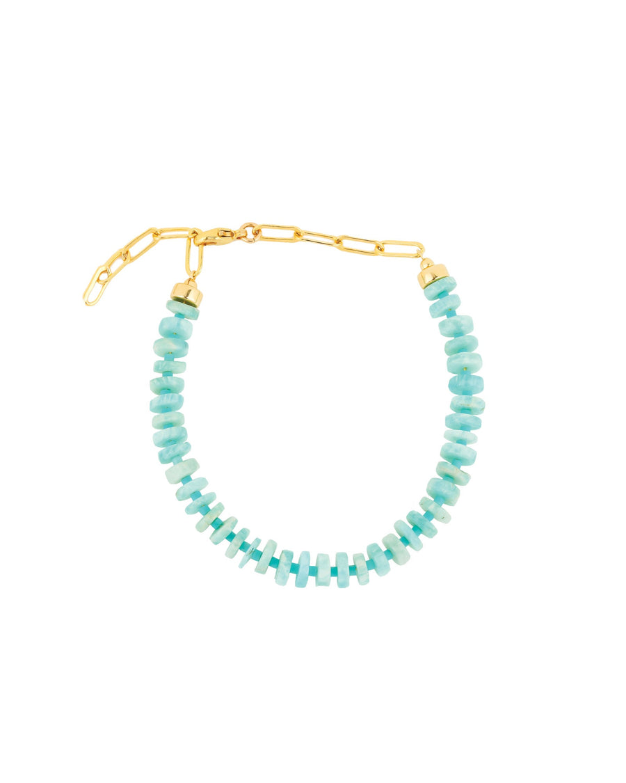 Gem Jar-Amazonite Heishi Miyuki Bracelet-Bracelets-14k Gold Filled, Amazonite-Blue Ruby Jewellery-Vancouver Canada