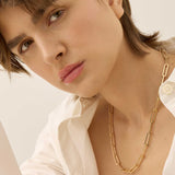 Jenny Bird-Andi Slim Necklace-Necklaces-14k Gold Plated-Blue Ruby Jewellery-Vancouver Canada