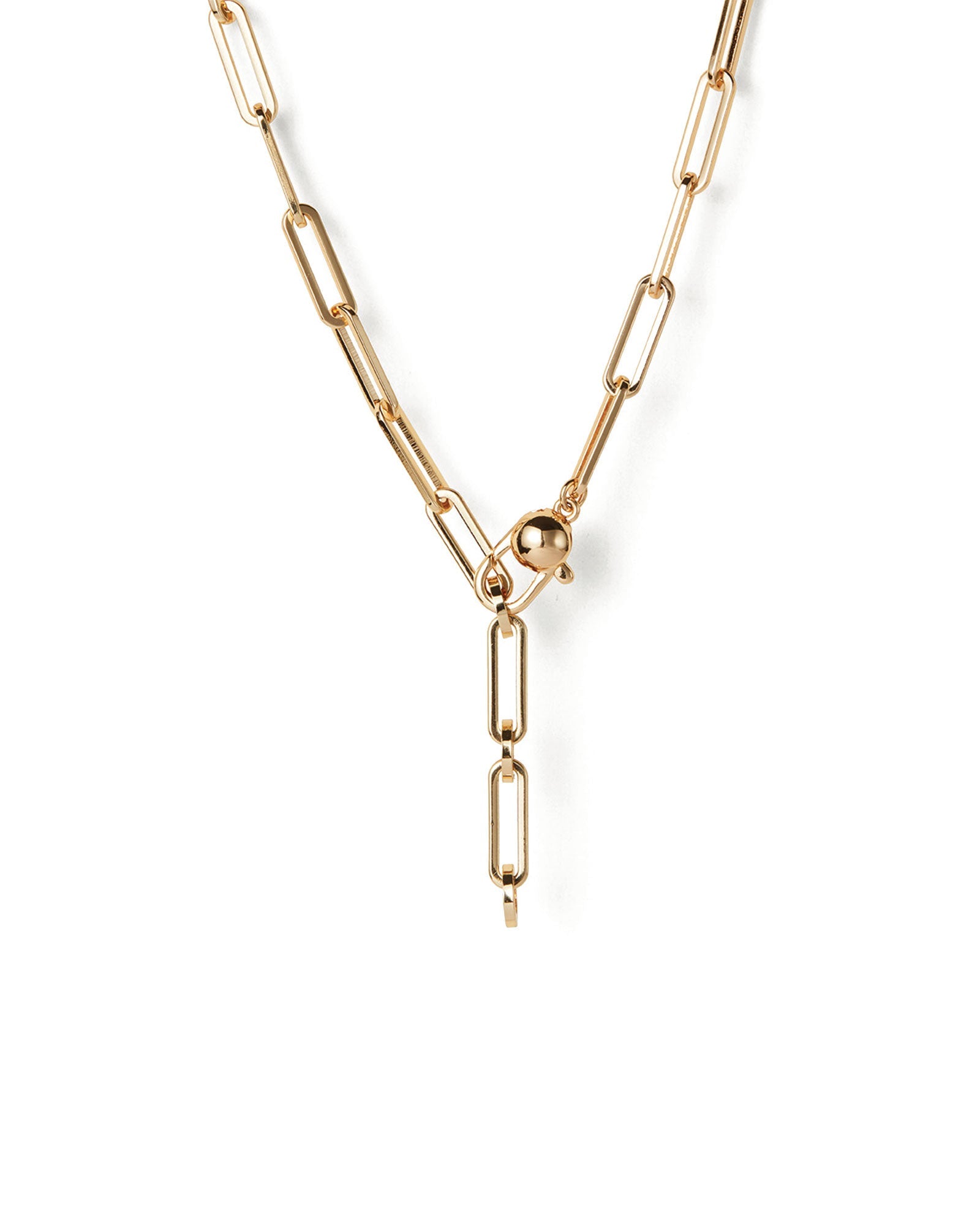 Jenny Bird-Andi Slim Necklace-Necklaces-14k Gold Plated-Blue Ruby Jewellery-Vancouver Canada