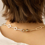 Jenny Bird-Andi Slim Necklace-Necklaces-14k Gold Plated, Silver Plated-Blue Ruby Jewellery-Vancouver Canada