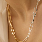 Jenny Bird-Andi Slim Necklace-Necklaces-14k Gold Plated, Silver Plated-Blue Ruby Jewellery-Vancouver Canada