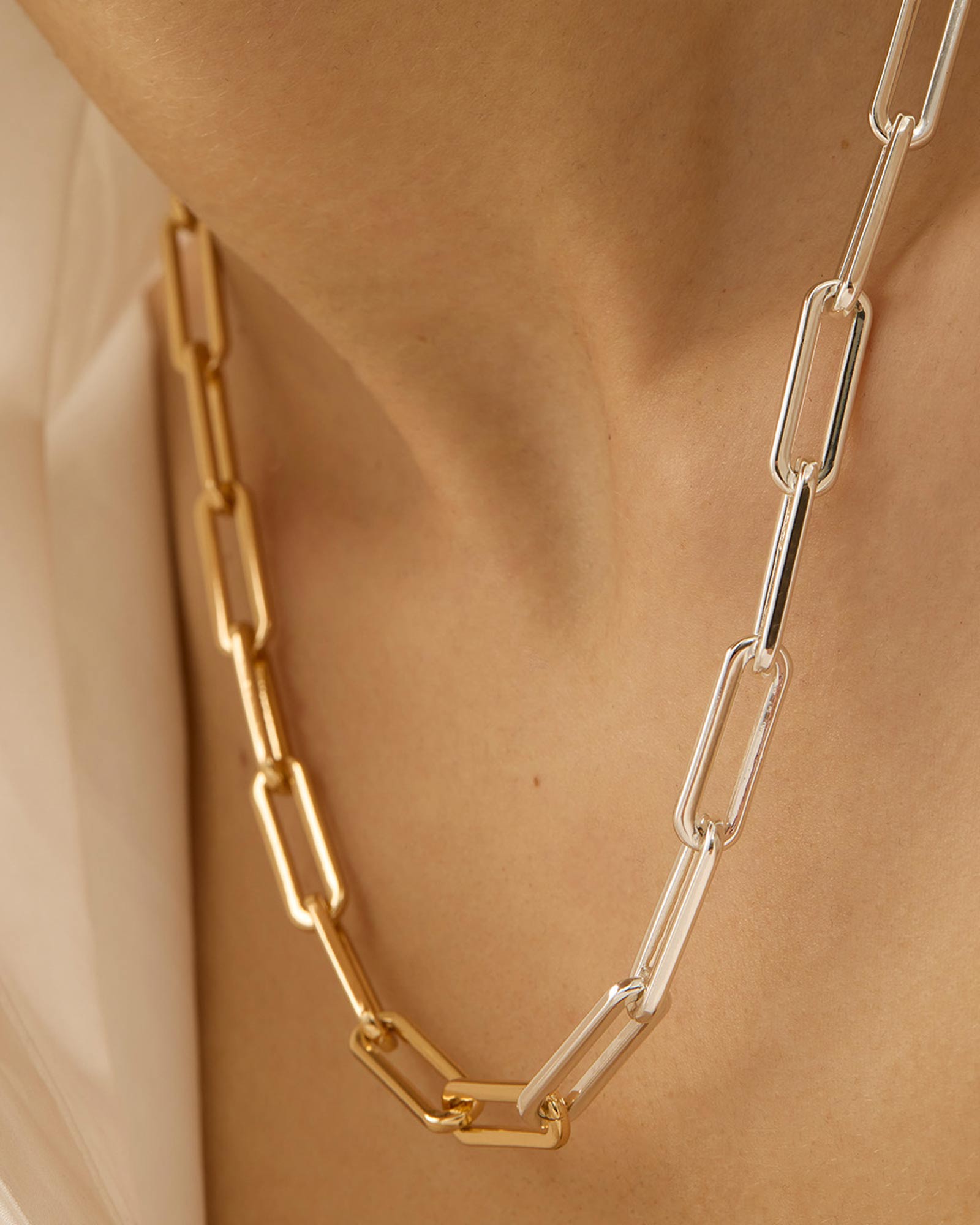 Jenny Bird-Andi Slim Necklace-Necklaces-14k Gold Plated, Silver Plated-Blue Ruby Jewellery-Vancouver Canada