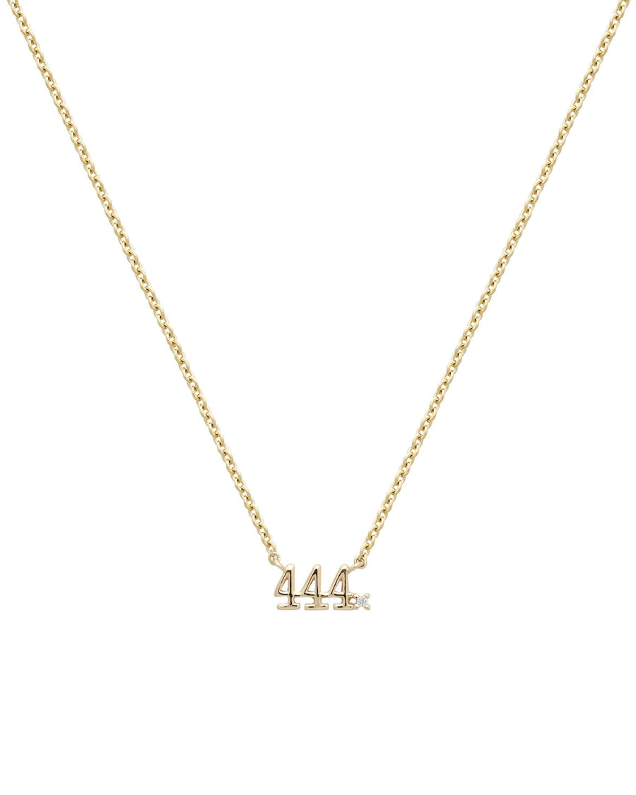 Quiet Icon-Angel #444 Necklace-Necklaces-14k Gold Vermeil, Cubic Zirconia-Blue Ruby Jewellery-Vancouver Canada