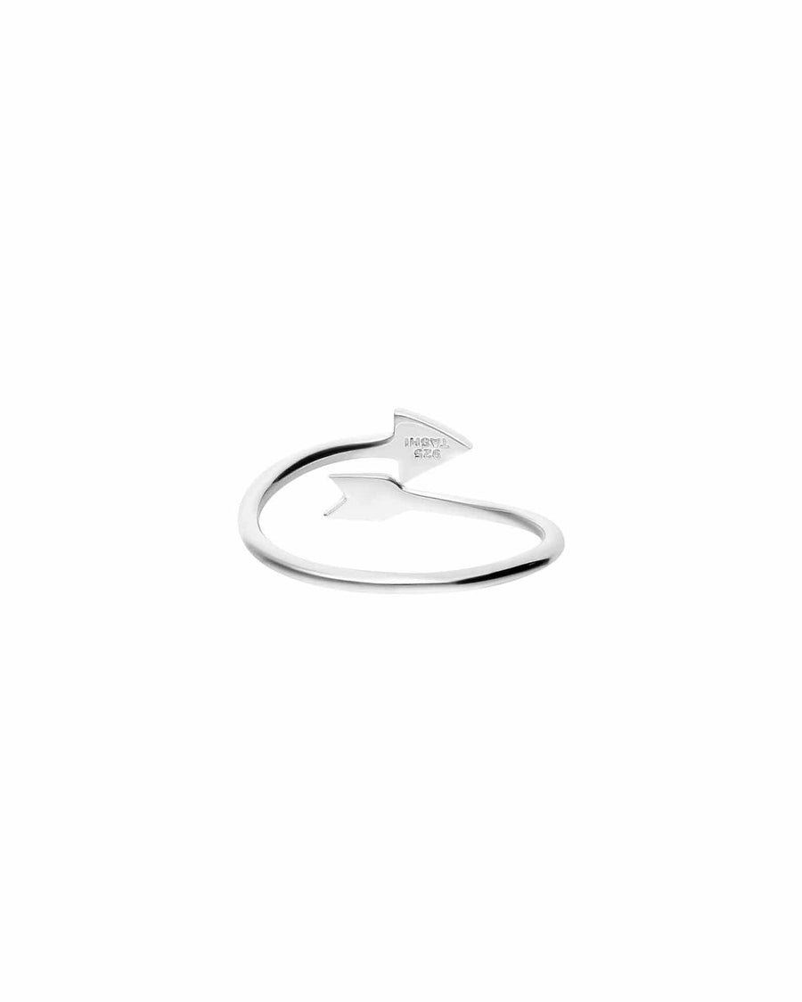Tashi-Arrow Ring-Rings-Sterling Silver, Cubic Zirconia-Arrow-Blue Ruby Jewellery-Vancouver Canada