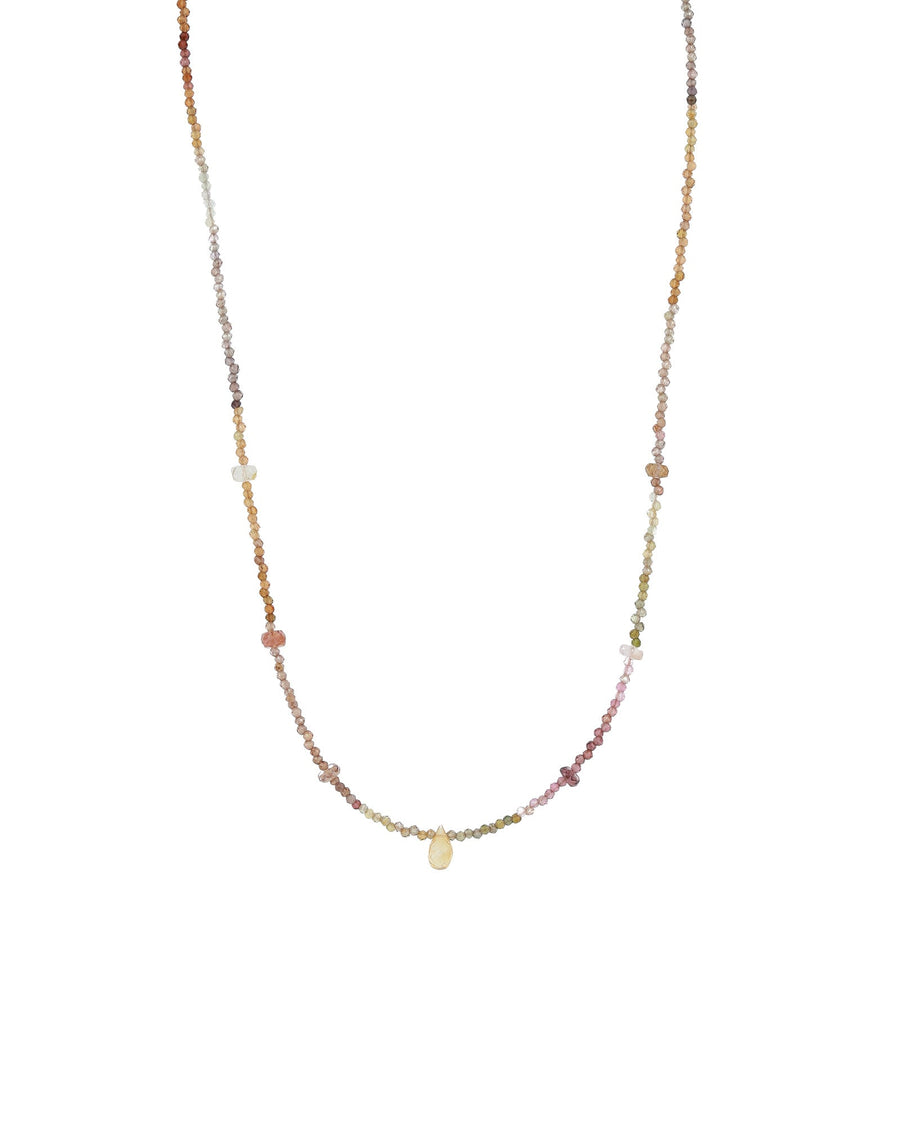Gem Jar-Autumn Brio Mixed Stone Necklace-Necklaces-14k Gold Filled, Citrine-Blue Ruby Jewellery-Vancouver Canada