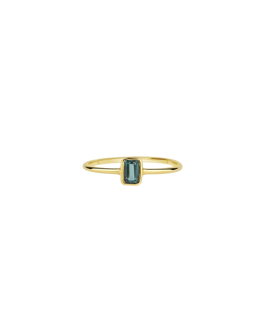 Tashi-Baguette Ring-Rings-14k Gold Vermeil, London Blue Topaz-5-Blue Ruby Jewellery-Vancouver Canada
