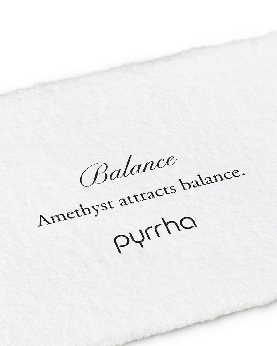 Pyrrha-Balance Signature Attraction Charm-Necklaces-Sterling Silver, Amethyst-Blue Ruby Jewellery-Vancouver Canada