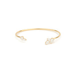 Olive & Piper-Basque Cuff-Bracelets-14k Gold Plated, Cubic Zirconia-Blue Ruby Jewellery-Vancouver Canada