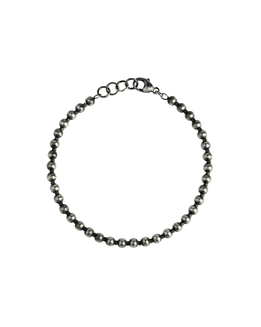 Finley & Wilder-Bathtub Chain Bracelet-Bracelets-Oxidized Sterling Silver-Blue Ruby Jewellery-Vancouver Canada