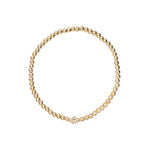 Cause We Care-Beaded Cubic Zirconia Rondelle Bracelet I 3mm-Bracelets-14k Gold-fill, Cubic Zirconia-Blue Ruby Jewellery-Vancouver Canada
