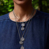 Begin Again Talisman-Oxidized Sterling Silver-Blue Ruby Jewellery-Vancouver Canada