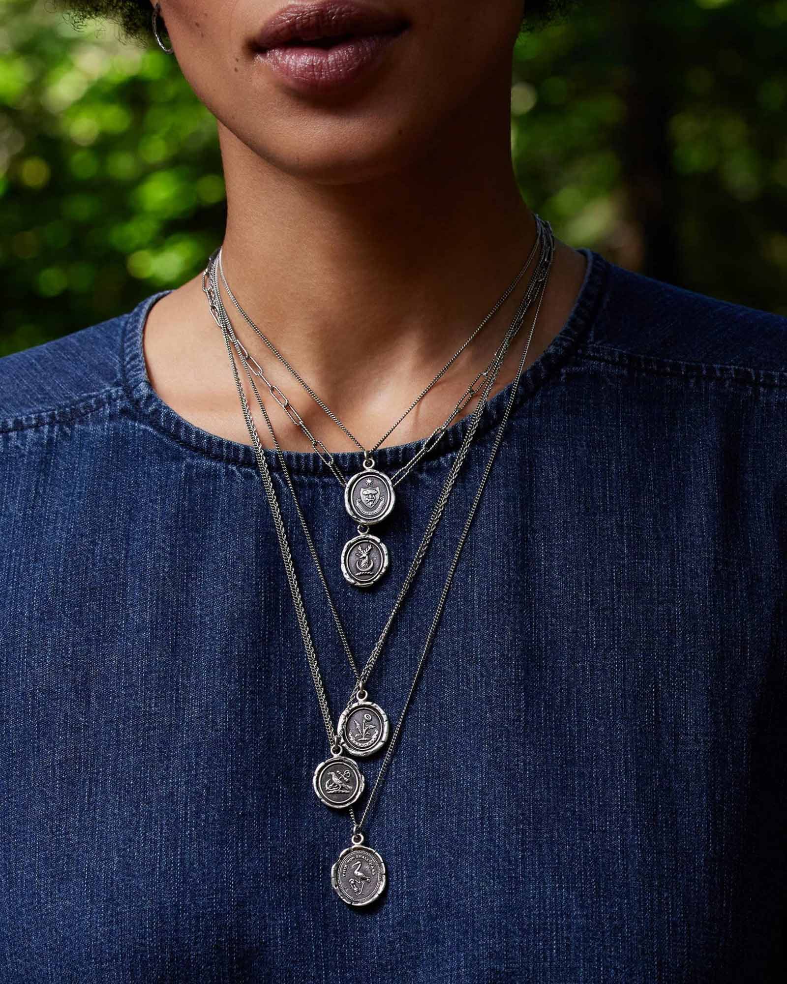 Begin Again Talisman-Oxidized Sterling Silver-Blue Ruby Jewellery-Vancouver Canada