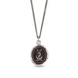 Begin Again Talisman-Oxidized Sterling Silver-Blue Ruby Jewellery-Vancouver Canada