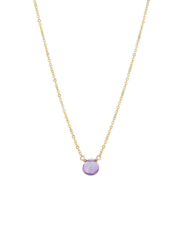Poppy Rose-Beverly Necklace-Necklaces-14k Gold-fill, Amythest-Blue Ruby Jewellery-Vancouver Canada
