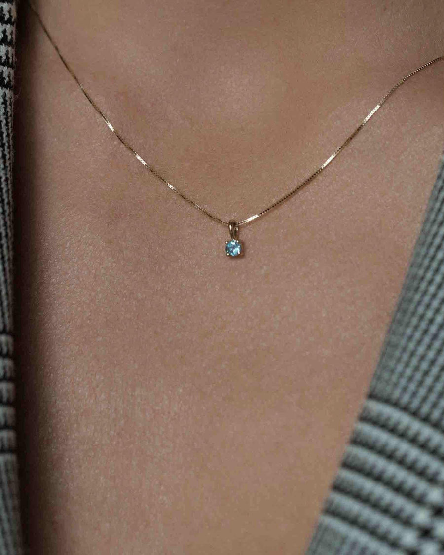 Leah Alexandra Fine-Birthstone Necklace-Necklaces-14k Yellow Gold, Citrine - November-Blue Ruby Jewellery-Vancouver Canada