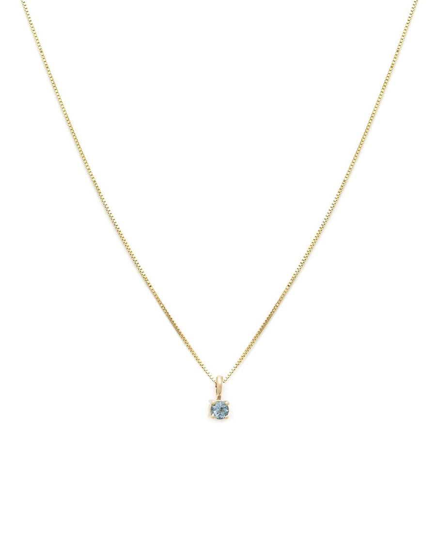 Leah Alexandra-Birthstone Necklace-Necklaces-14k Gold Vermeil, 14k Gold-fill, Aquamarine - March-Blue Ruby Jewellery-Vancouver Canada
