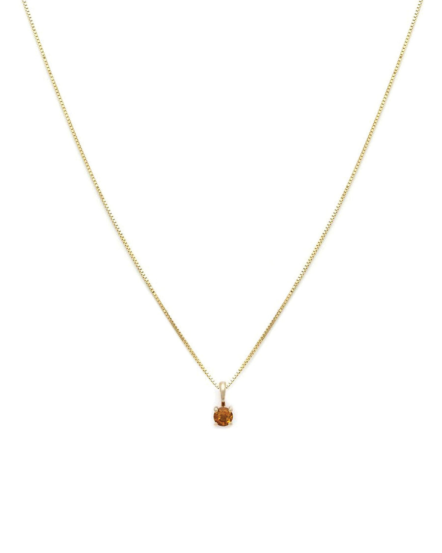 Leah Alexandra-Birthstone Necklace-Necklaces-14k Gold Vermeil, 14k Gold-fill, Citrine - November-Blue Ruby Jewellery-Vancouver Canada